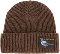 Anti-Hero Lil Pigeon Label Beanie - brown/gold