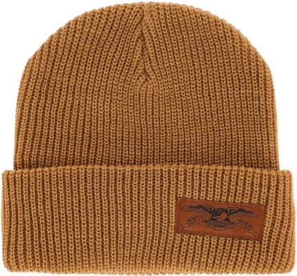 Anti-Hero Stock Eagle Label Cuff Beanie - light brown/black - view large