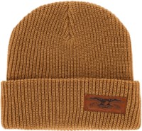 Anti-Hero Stock Eagle Label Cuff Beanie - light brown/black