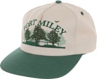 Real Fort Miley Snapback Hat - off white/green