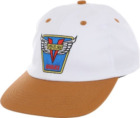 Venture Emblem Strapback Hat - white/dark khaki - view large