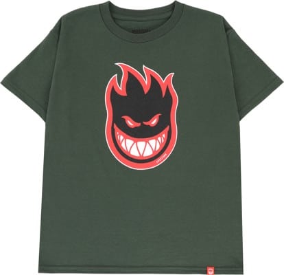 Spitfire Kids Bighead Fill T-Shirt - forest green/black-red-white - view large