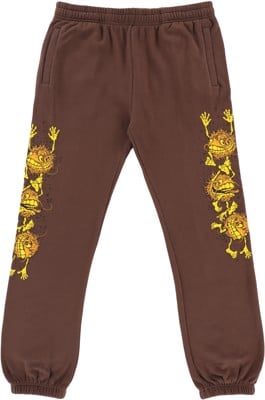 Anti-Hero Grimple Stack Sweatpants - brown/orange-yellow-black - view large