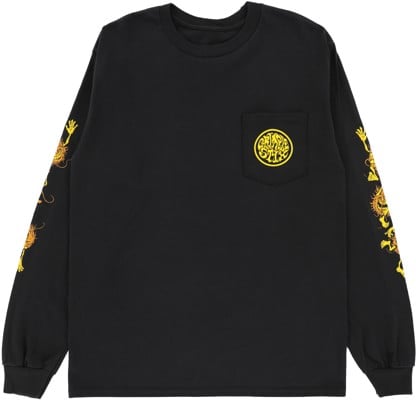 Anti-Hero Grimple Sleeve L/S T-Shirt - black/orange-yellow-black - view large