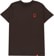 Spitfire Classic Swirl Overlay T-Shirt - dark chocolate/red-black - front