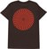 Spitfire Classic Swirl Overlay T-Shirt - dark chocolate/red-black - reverse