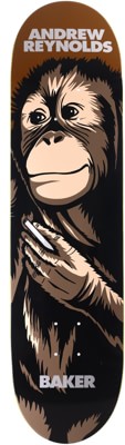 Baker Reynolds Smoking Monkey 8.25 Reissue Skateboard Deck - view large