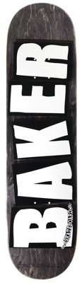 Baker Brand Logo Veneer 8.25 Skateboard Deck - black - view large