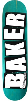 Baker Brand Logo Veneer 8.25 Skateboard Deck - teal - view large