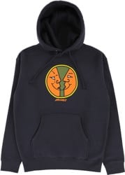 Krooked Moonsmile Round Hoodie - navy