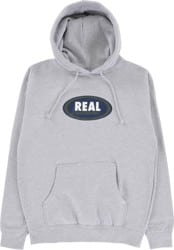 Real Oval Hoodie - grey heather/navy-olive-white