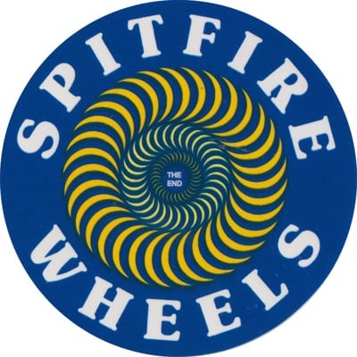 Spitfire Classic SM Sticker - blue/yellow/white - view large