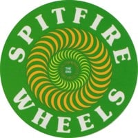 Spitfire Classic SM Sticker - green/yellow/white