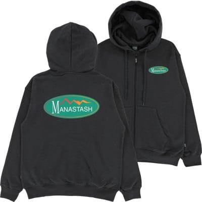 Manastash Cascade Original Logo Zip Hoodie - black - view large