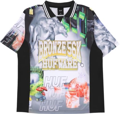 HUF Bronze 56K Glitched Soccer Jersey - multi - view large