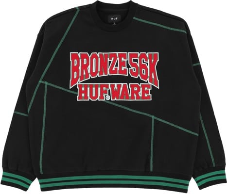 HUF Bronze 56K Hufware Crew Sweatshirt - black - view large