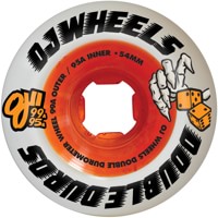 OJ Double Duro Mini Combo Skateboard Wheels - white/orange (99a/95a)