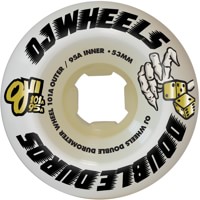 OJ Double Duro Mini Combo Skateboard Wheels - white/white (101a/95a)