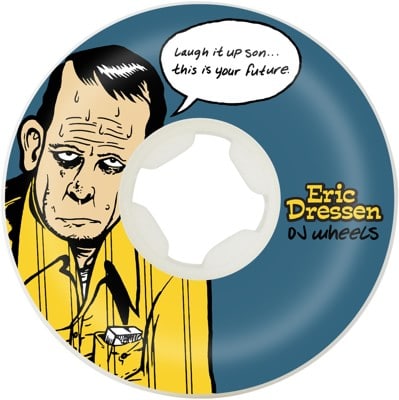 OJ Dressen Laugh It Up Original Hardline Skateboard Wheels - white (99a) - view large