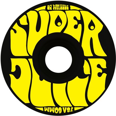 OJ Super Juice Cruiser Skateboard Wheels - black/yellow (78a) - view large