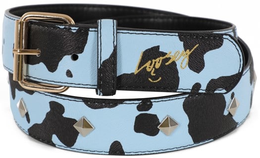 Loosey Studded Cow Belt - baby blue - view large