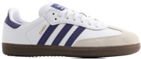 Adidas Samba ADV Skate Shoes - footwear white/collegiate purple/gold metallic