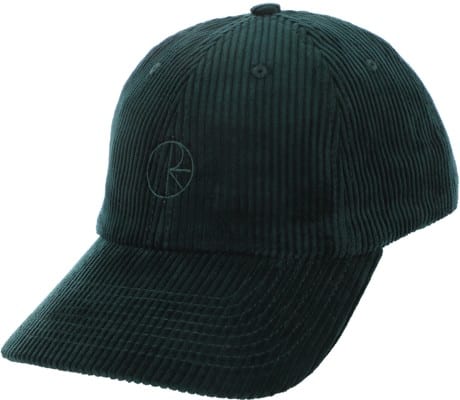 Polar Skate Co. Cord Stroke Logo Strapback Hat - dark emerald - view large