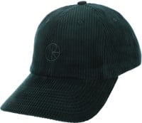 Polar Skate Co. Cord Stroke Logo Strapback Hat - dark emerald