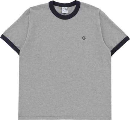 Polar Skate Co. Ringer T-Shirt - heather grey/navy - view large