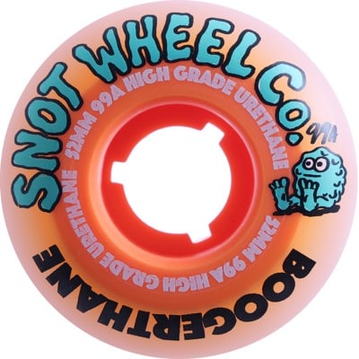 Snot Boogerthane Team Skateboard Wheels - white/orange core (99a) - view large