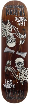 Heroin Yankou Axe 8.25 Symmetrical Shape Skateboard Deck - brown - view large