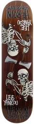 Heroin Yankou Axe 8.25 Symmetrical Shape Skateboard Deck - brown