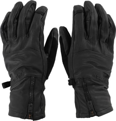 Burton AK Tech Leather Gloves - true black - view large