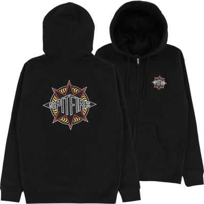 Spitfire Sure Shot Zip Hoodie - black - view large