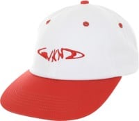 WKND Fishbone Snapback Hat - white/red