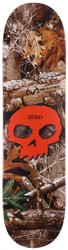 Zero Realtree Single Skull 8.25 Skateboard Deck - orange