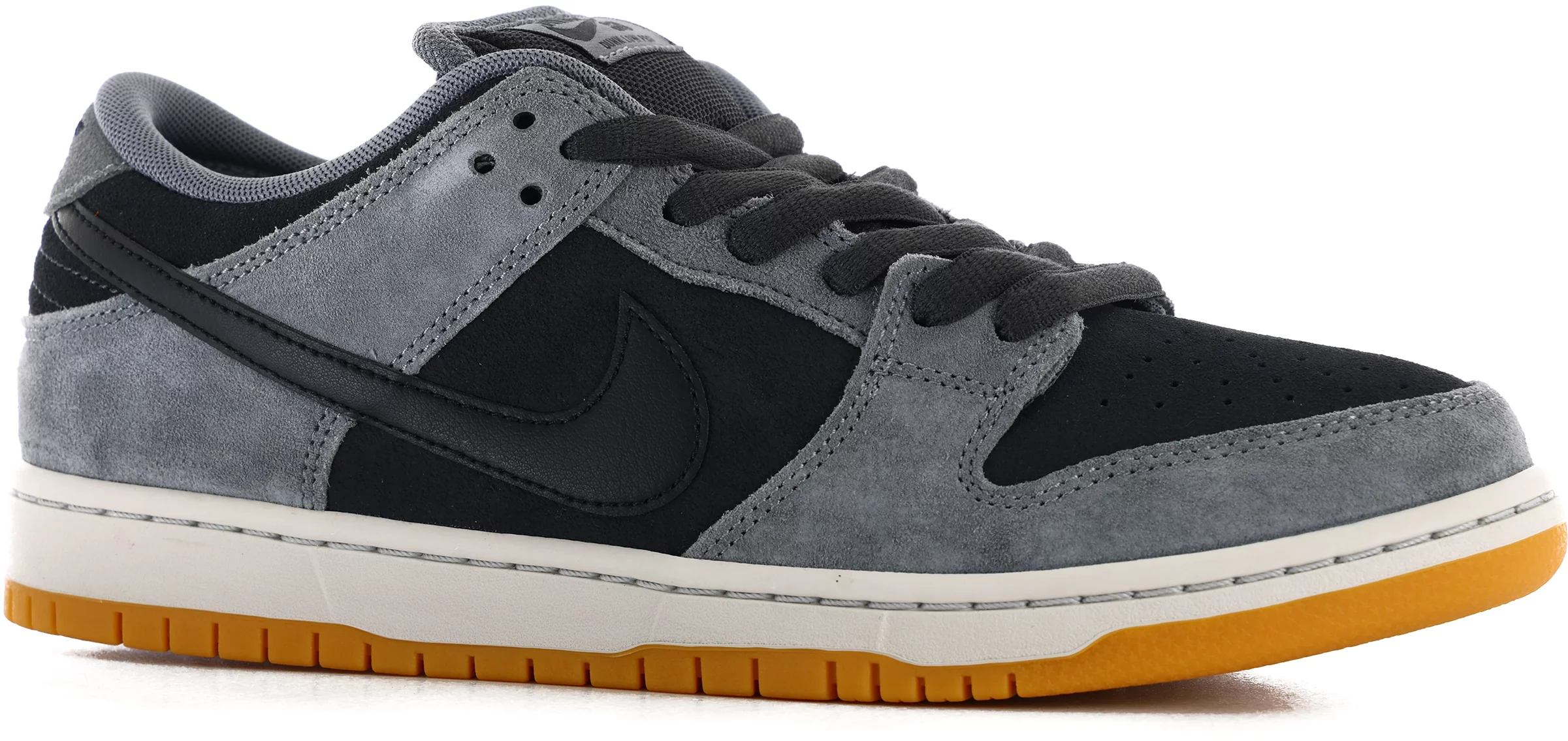 Nike sb dunk low dark grey black gum best sale