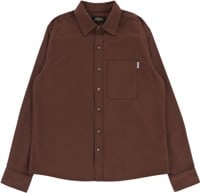 Tactics Trademark Oxford L/S Shirt - brown