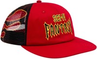 Sci-Fi Fantasy Biker Logo Trucker Hat - red