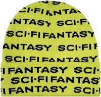 Sci-Fi Fantasy Repeat Logo Beanie - green