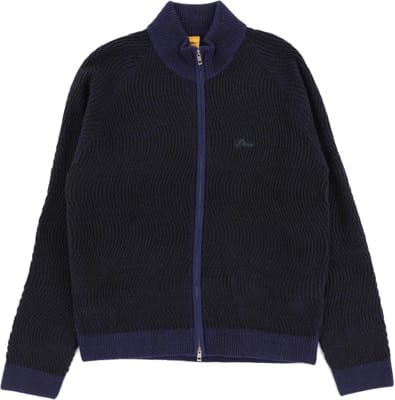 Dime Double Zipper Knit Sweater - navy - view large