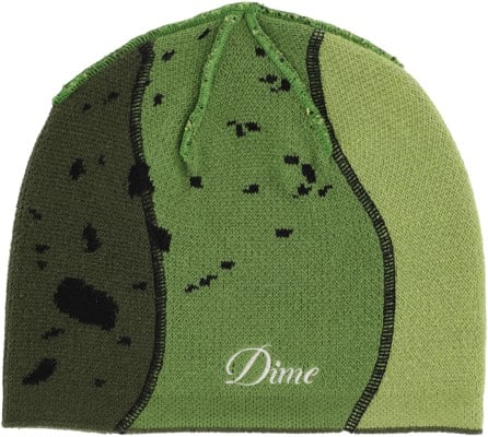 Dime Reverse Stitch Skully Beanie - green - view large