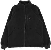 Dime Polar Fleece Sherpa Zip Jacket - black