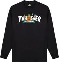 Thrasher Toy Machine Vortex L/S T-Shirt - black