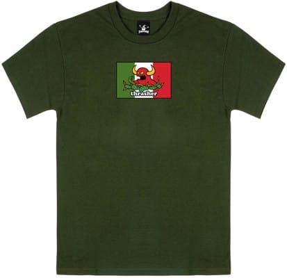 Thrasher Toy Machine Hecho T-Shirt - forest green - view large