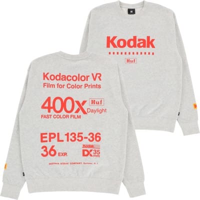 HUF Kodak Golden Hour Crew Sweatshirt - ash - view large