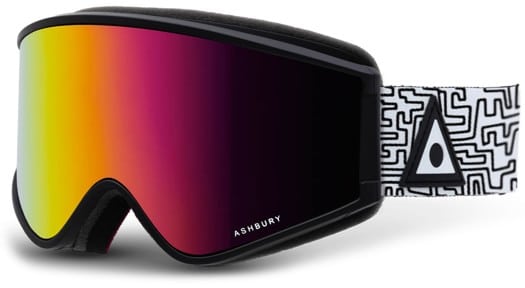 Ashbury A12 Goggles - miller/pink mirror lens + yellow lens - view large