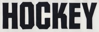 Hockey Logo Sticker - black