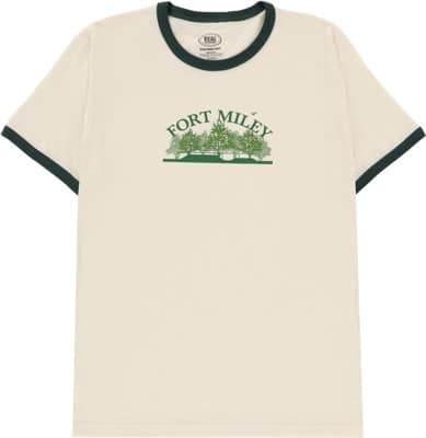 Real Fort Miley Ringer T-Shirt - natural/forest green-green - view large