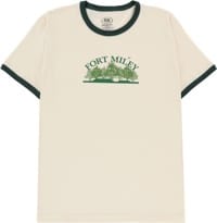 Real Fort Miley Ringer T-Shirt - natural/forest green-green